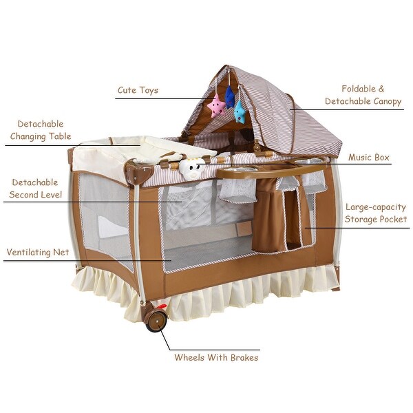 costway baby cot