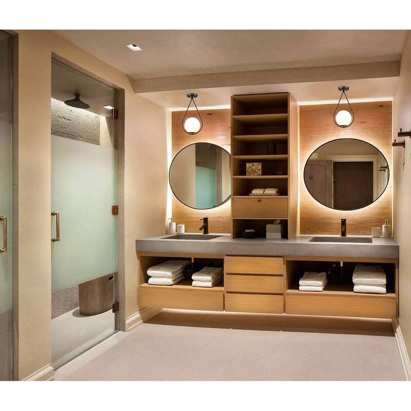 Sardignia Modern Flush Mount Ceiling Light w/ Globe Ivory Glass Shade