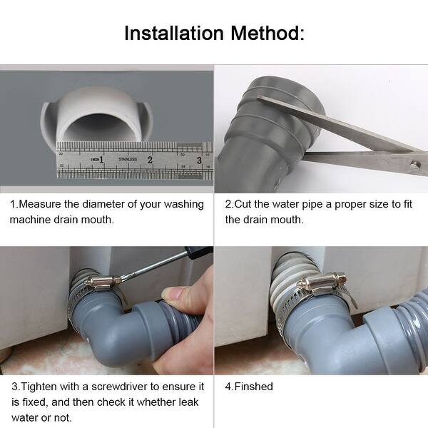 Shop Room Pvc Washing Machine Drain Hose Extension Kit Universal