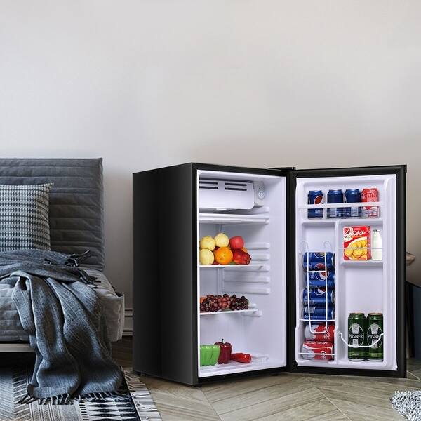 Shop Costway 3 2 Cu Ft Compact Refrigerator Mini Dorm Small