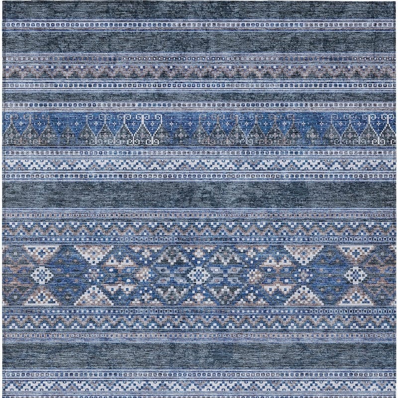 HomeRoots Southwestern Transitional Rectangle Outdoor Rug