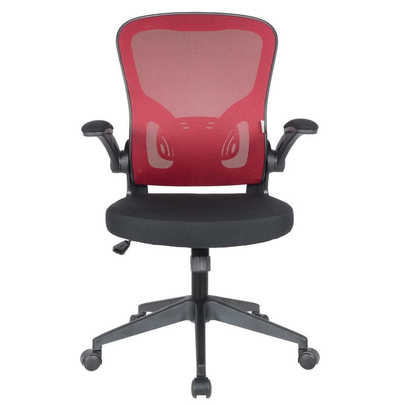 Newton Modern Mid-Back Mesh Office Chair with Flip-Up Arms, Adjustable Height, Tilt Lock, Swivel Wheels Desk Chair
