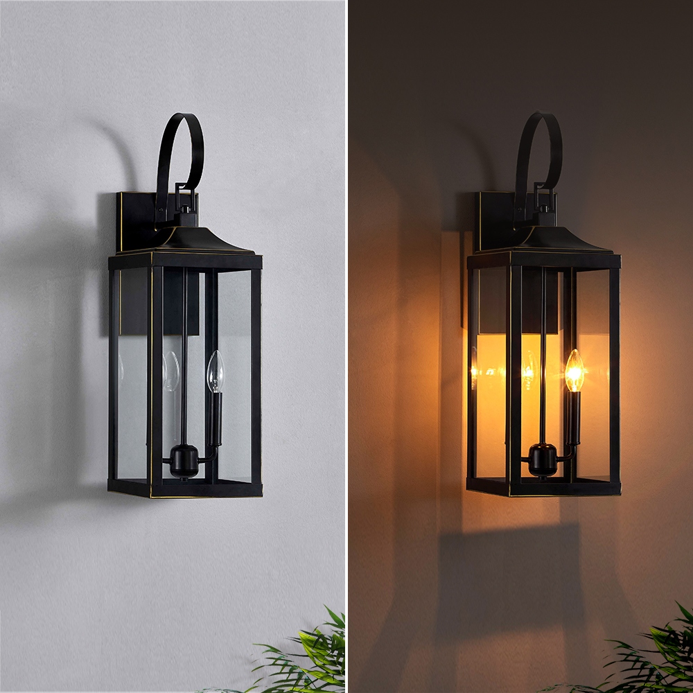 Bronze outdoor wall lantern cheap