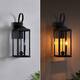 25.7"H 2-Light Large Outdoor Bronze Exterior Wall Lantern Sconce Light