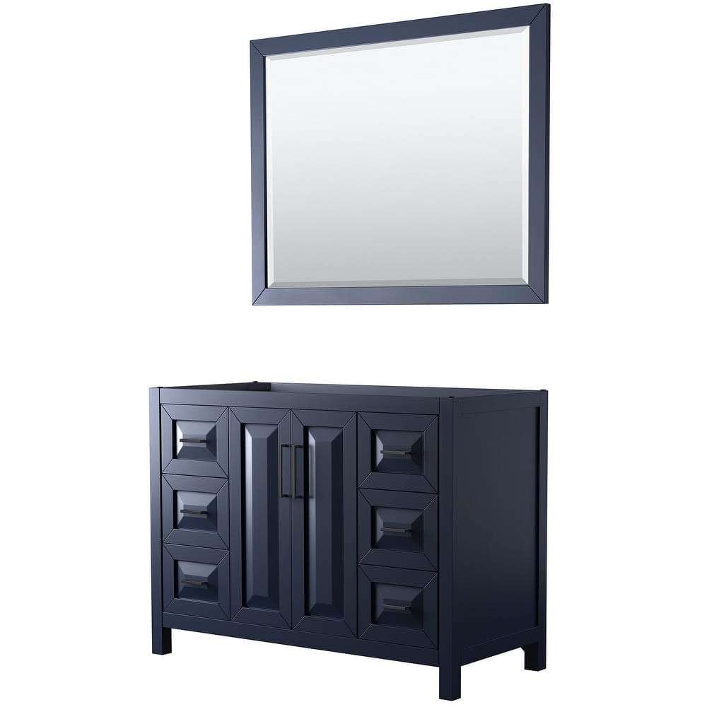 Daria 48-inch Single Vanity, No Top, 46-inch Mirror