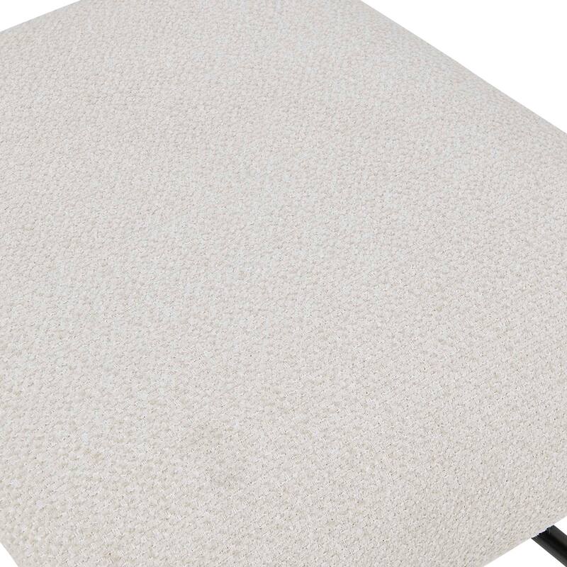 Uttermost Arcane Ecru Counter Stool - 17.00" W x 26.00" H x 17.50" D