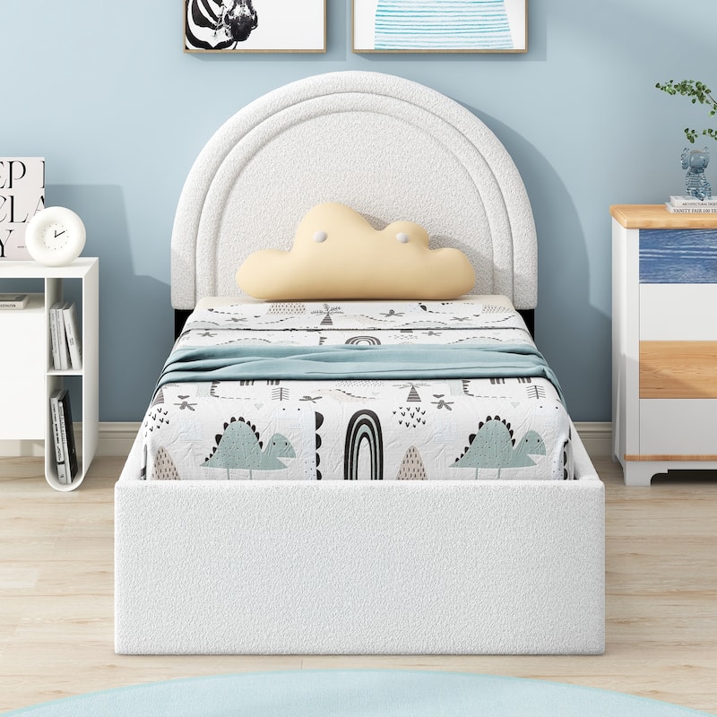 Teddy Upholstered Platform Bed With Four drawers - Bed Bath & Beyond
