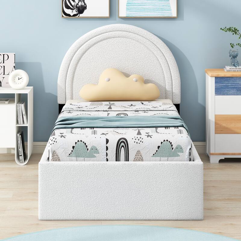 Teddy Upholstered Platform Bed With Four drawers - Bed Bath & Beyond