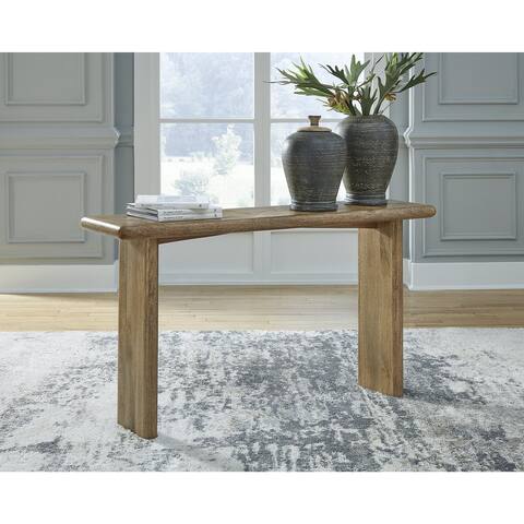 Ashley Furniture Lawland Light Brown Sofa Table - 54"W x 14"D x 30"H