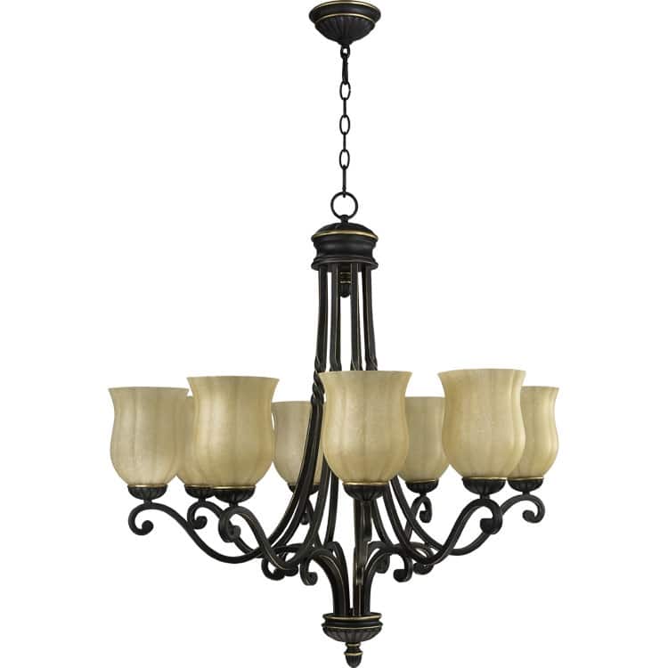 Quorum International 6078-8 Bolivar 8 Light 40" Wide Chandelier