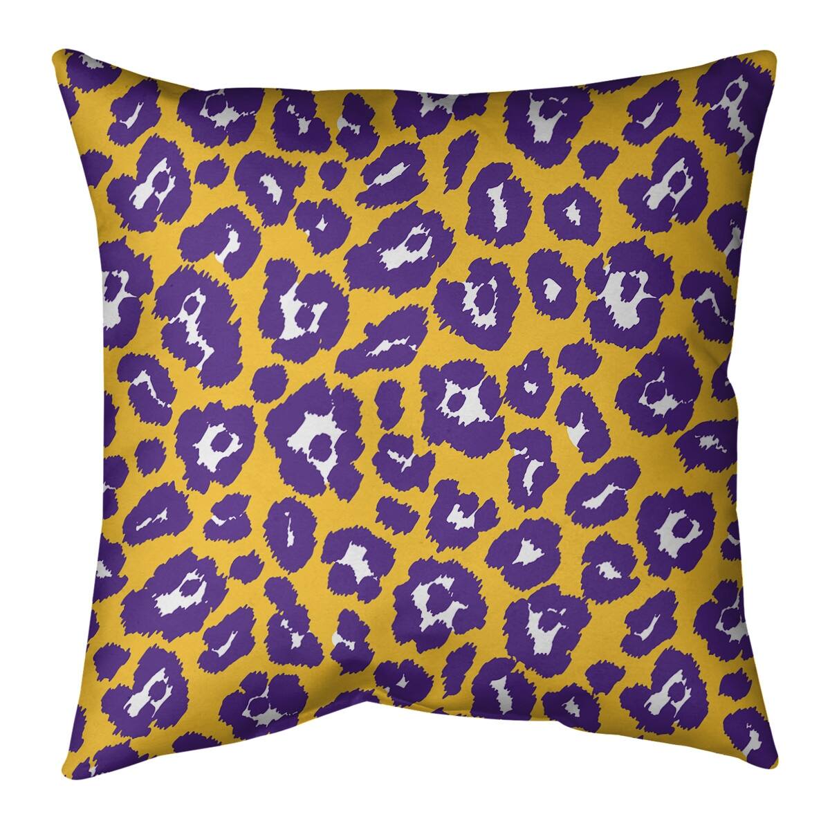 Minnesota Football Leopard Print Accent PillowFaux Linen Bed Bath