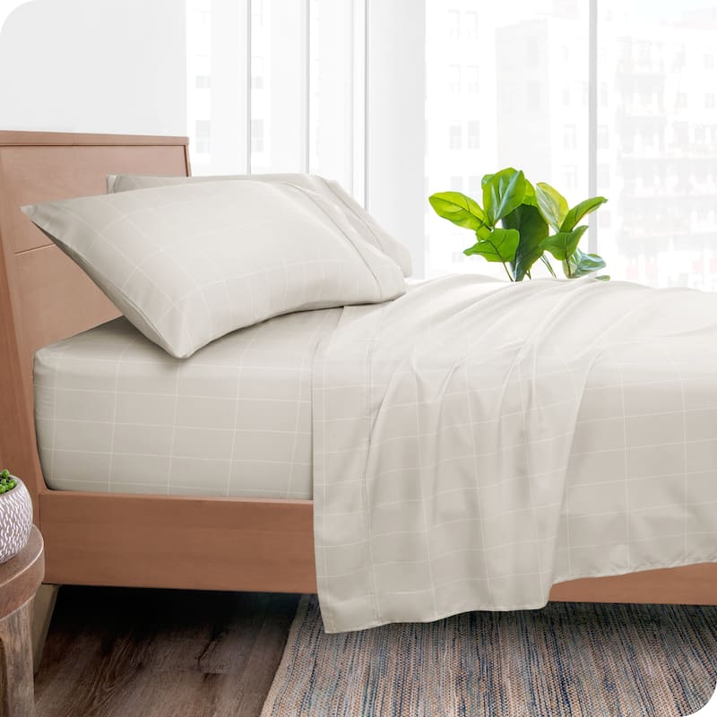 Bare Home Double Brushed Deep Pocket Printed Sheet Set