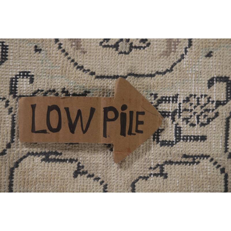 Hand Knotted Oriental 100% Wool Carpet Traditional Floral Beige & Ivories Tabriz Area Rug - 12' 4'' X 9' 4''