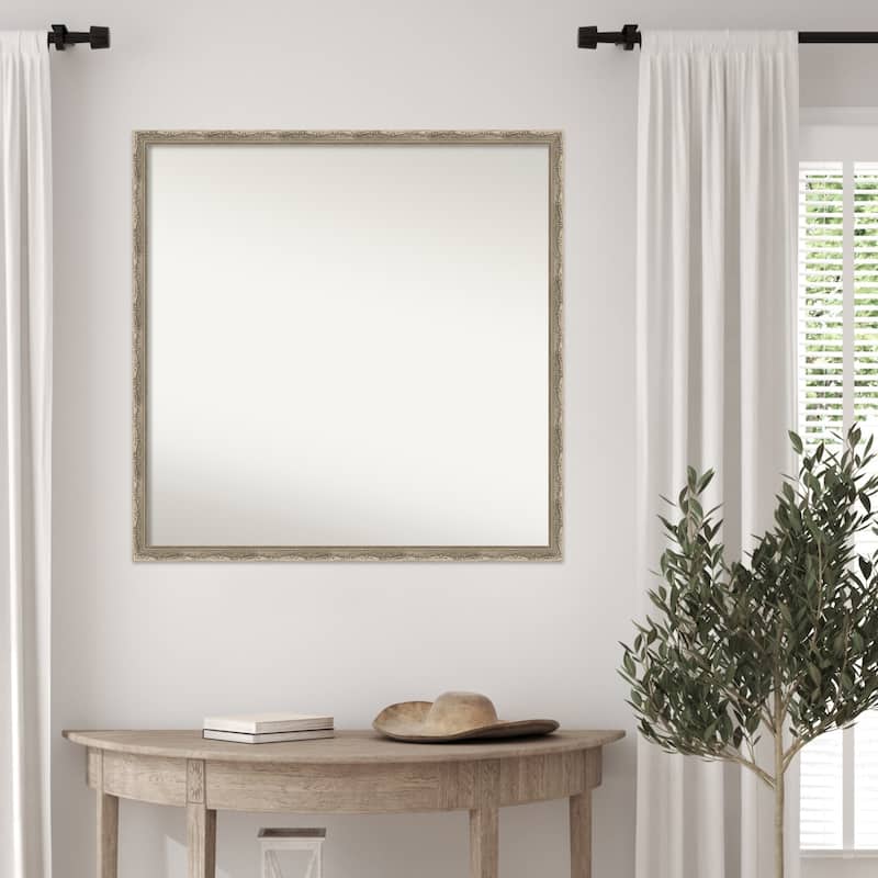 Mila Non-Beveled Wood Framed Wall Mirror