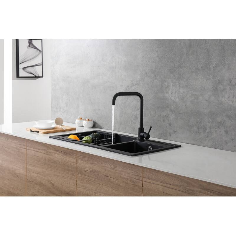 Indigo Home Single Handle Pull Down Sprayer Kitchen Faucet