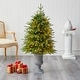 preview thumbnail 5 of 3, 4.5' Artificial Christmas Tree with 250 LED Lights in Planter