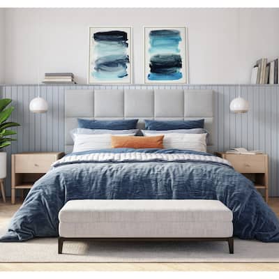 Kate and Laurel Sylvie Blue I and II Framed Canvas by Amy Lighthall