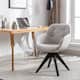 Modern Home Office Swivel Desk Chair Fabric Accent Chair - Light grey