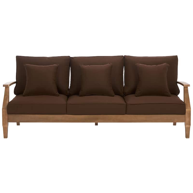 SAFAVIEH Couture Martinique Wood Patio Sofa