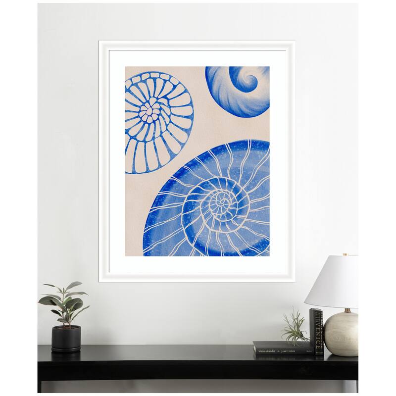 Kate and Laurel Framed Art Ocean charms l by Nikita Jariwala