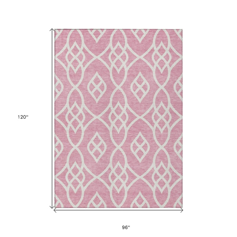 HomeRoots Trellis Transitional Rectangle Outdoor Rug