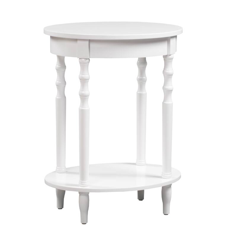 Convenience Concepts Classic Accents Brandi Oval End Table with Shelf