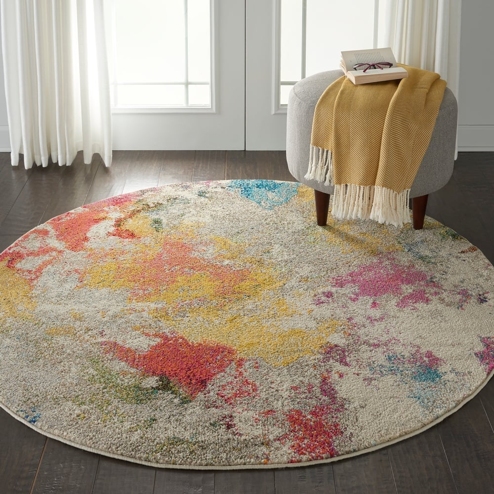 Nourison Celestial Modern Abstract Multicolor Area Rug