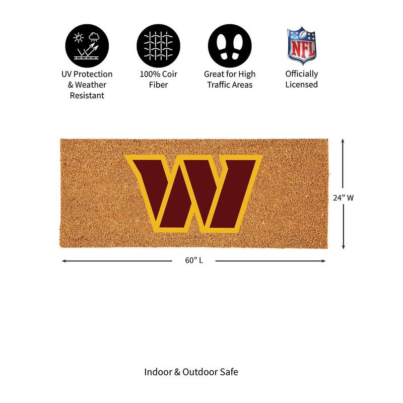 Washington Commanders Full Color Indoor/Outdoor Coir Mat