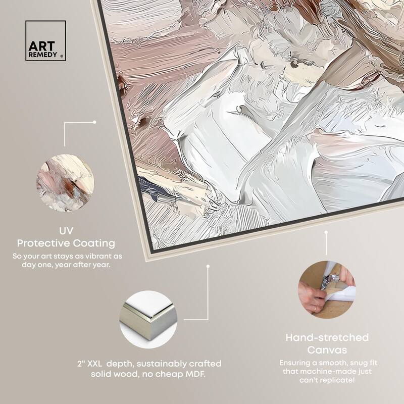 Running Horse Neutral I Canvas Set of 2 by Art Remedy