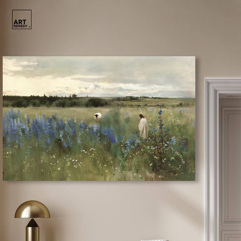 Path of the Shepherd Canvas by Art Remedy, Gallery Wrapped