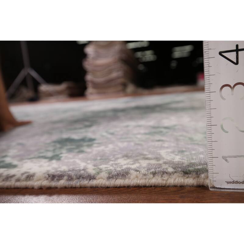 All-Over Abstract Modern Area Rug Handmade Wool Carpet - 6'0" x 9'0"