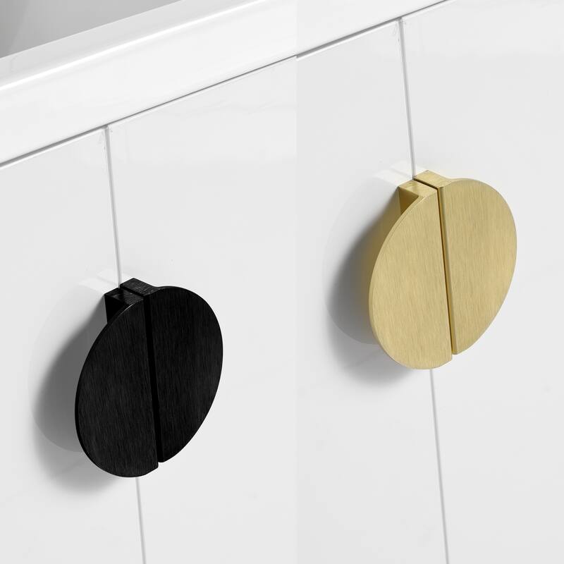 GDFStudio - Emerson Stylish Wall-Mounted Bathroom Vanity with Soft-Close Doors and Ceramic Sink
