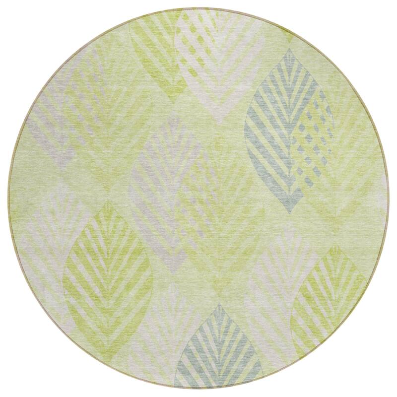 HomeRoots Floral Transitional Rectangle Outdoor Rug
