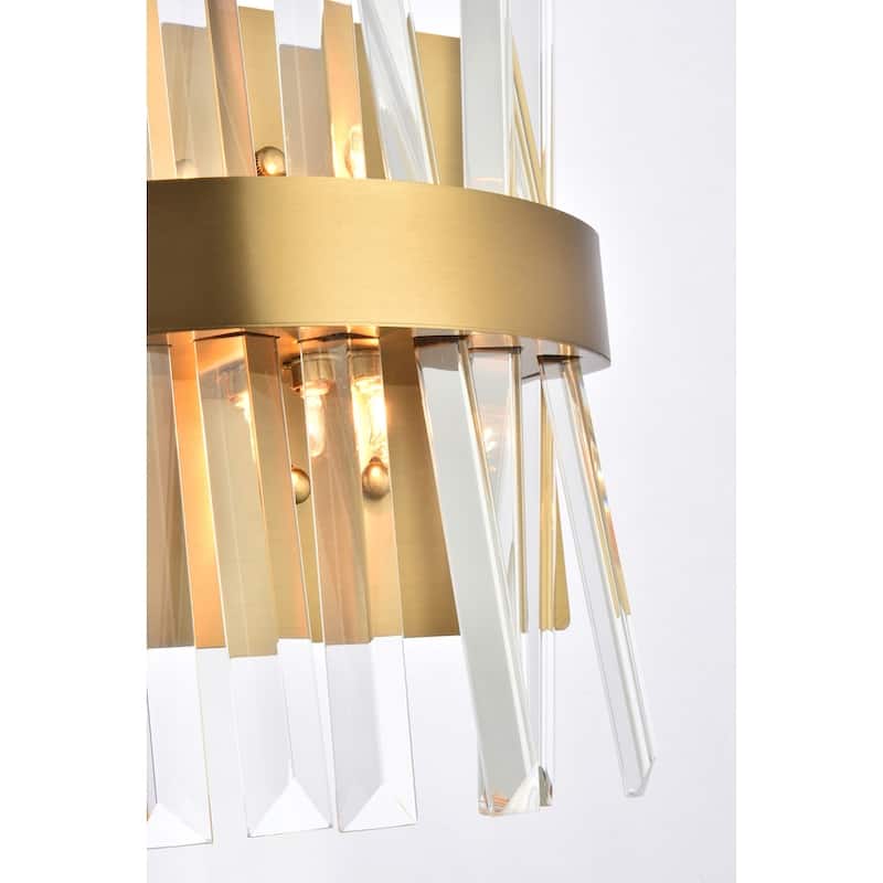 Indigo Home 8 inch crystal bath sconce