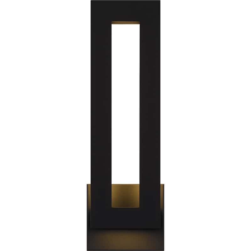Pompeii Integrated LED Earth Black Outdoor Wall Lantern
