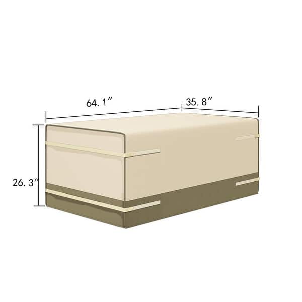 dimension image slide 0 of 3, Sirio Multi-purpose Rectangle Velcro Cover for Outdoor Furniture by Corvus