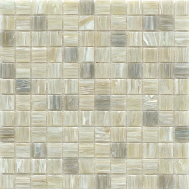 Emser Tile W87SWIR1212MO1P Swirl - 12" x 12" Square Wall Mosaic Tile - - Cream