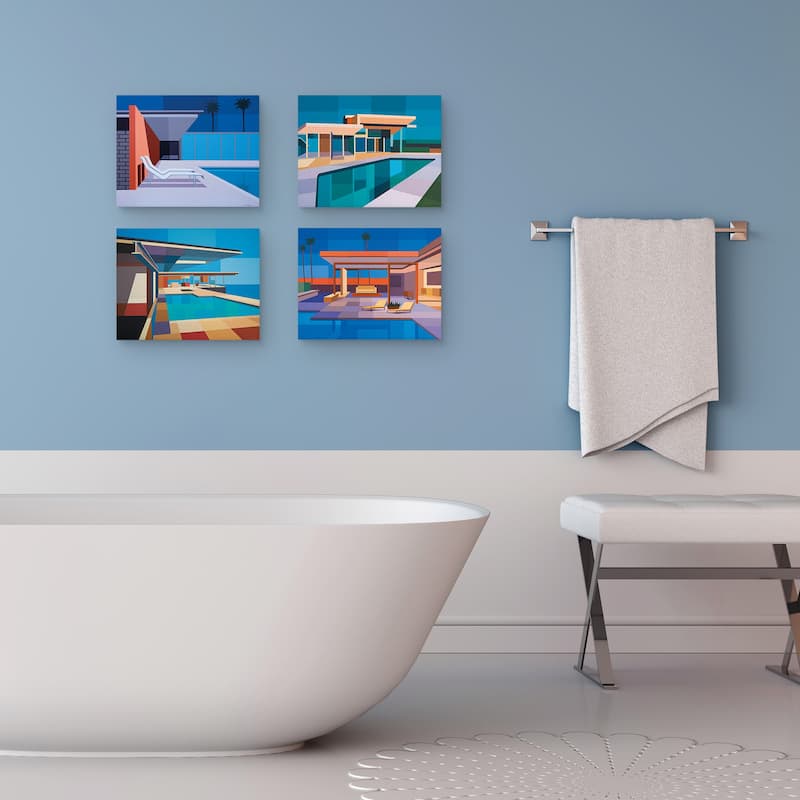 Modernist Set of 4 Canvas Art Prints