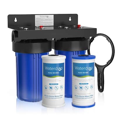 Whole House Water Filter System, with Carbon Filter and Sediment Filter, 5-Stage Filtration, Highly Reduce Lead, Chlorine, Odor