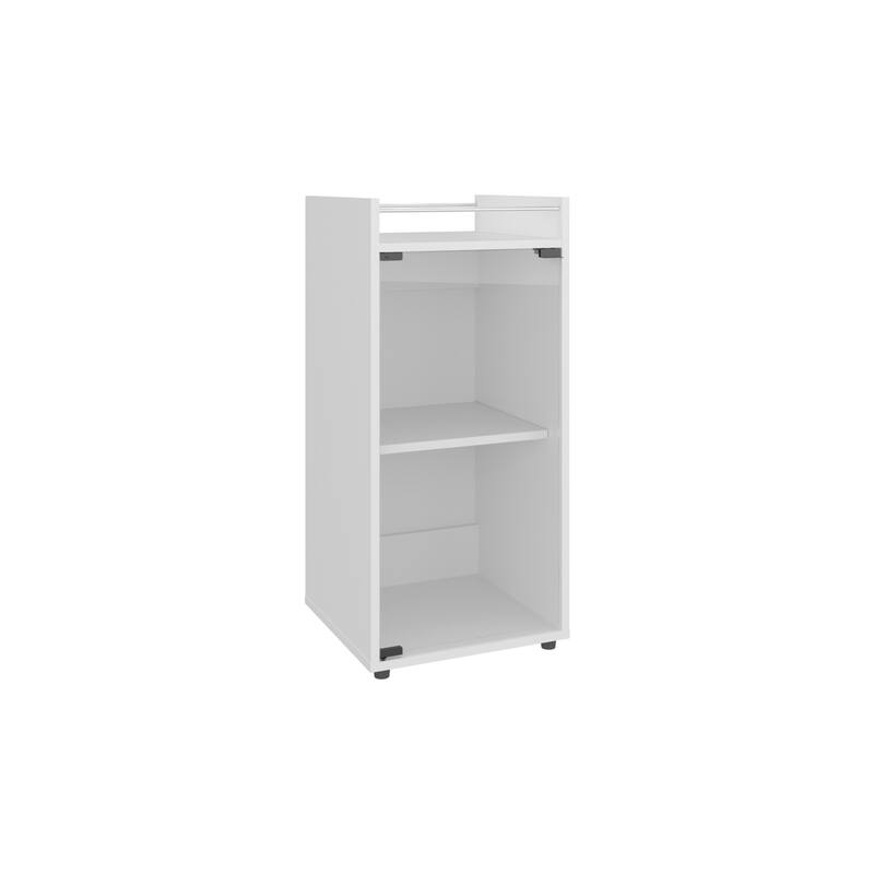 Theba Minibar Cabinet 2 Doors, Open Shelf And Compact Design, Modern Bar Storage