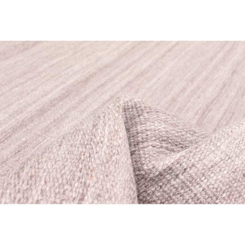 ECARPETGALLERY Flat-Weave Ankara FW Chocolate Wool Kilim - 5'2 x 7'7