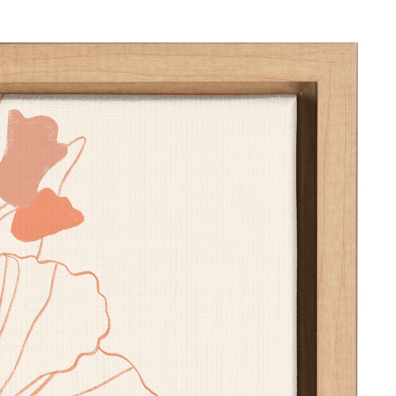Kate and Laurel Sylvie Hilo Framed Canvas by Kasey Free
