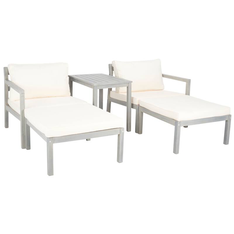 SAFAVIEH Outdoor Maiya 5-Piece Outdoor Set - 29W x 27D x 27H