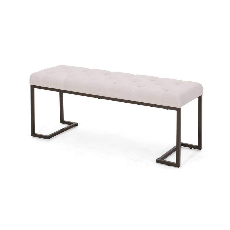 Upholstered Button Tufted Bench