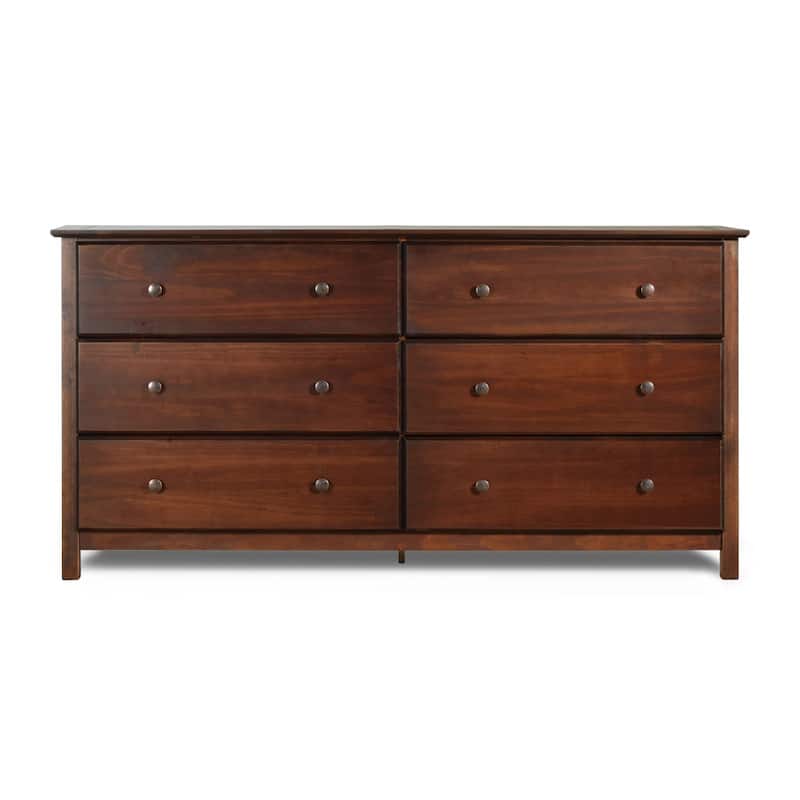 Grain Wood Furniture Shakerstyle 6drawer Solid Wood Dresser Bed Bath & Beyond 10034725