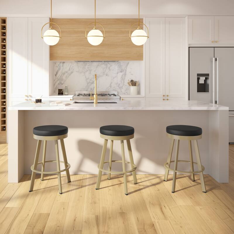 Amisco Swice Swivel Counter Stool with Metal Legs