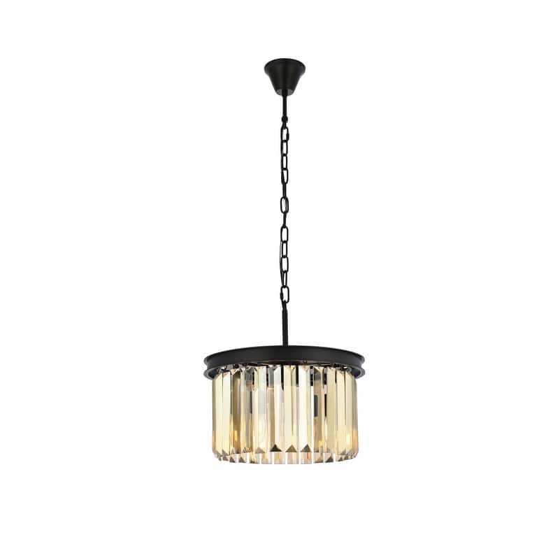 Royce Edge 3-Light Matte Black Pendant