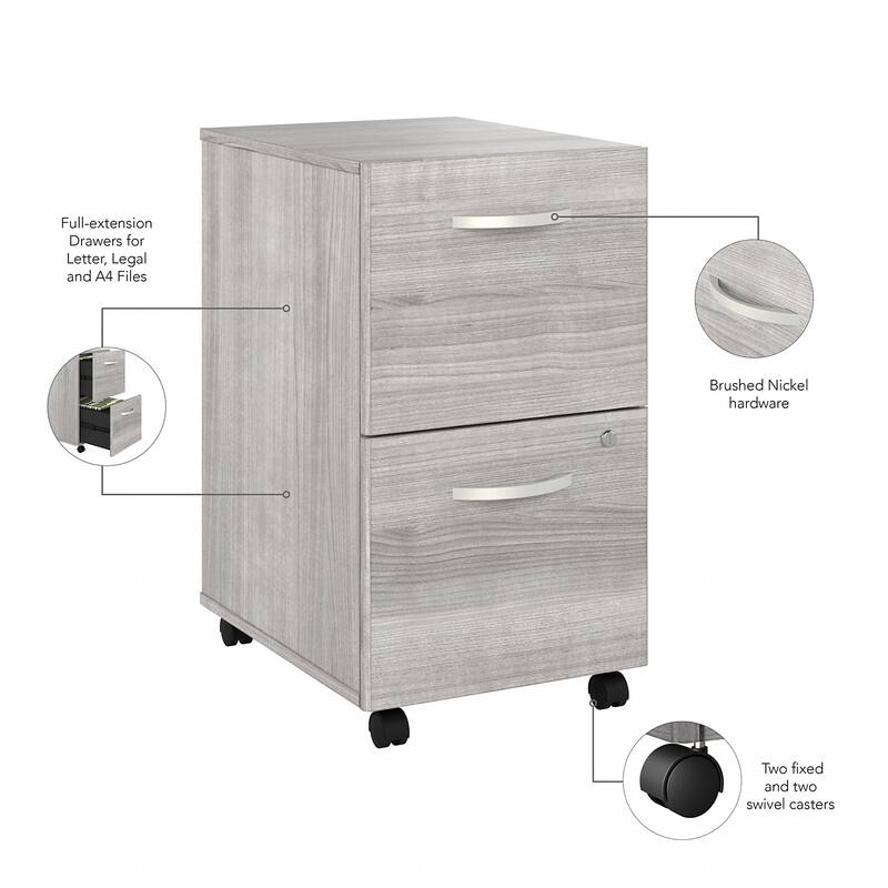 Studio A 2 Drawer Mobile File Cabinet by Bush Business Furniture