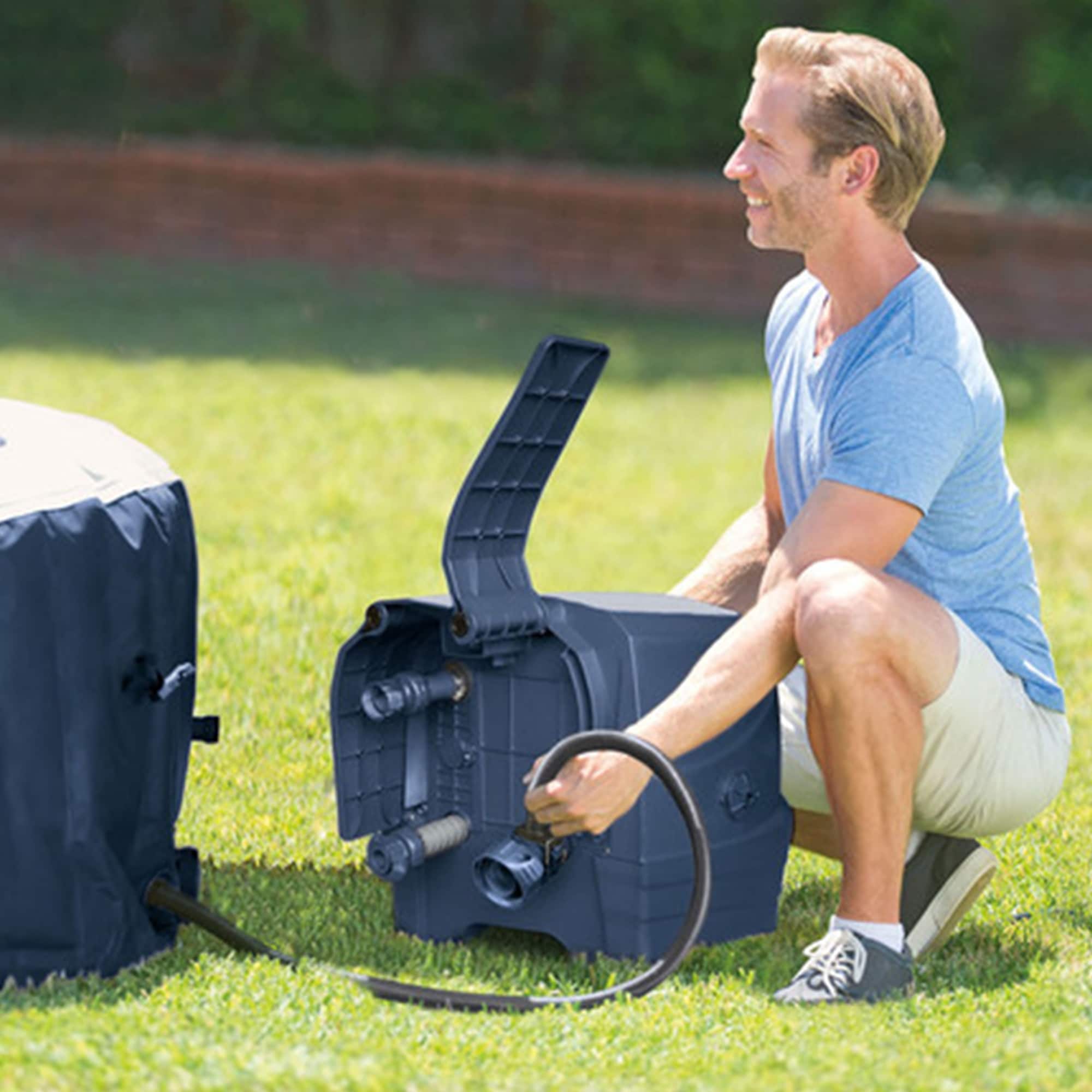 Intex PureSpa Plus Portable Inflatable Hot Tub Bubble Jet Spa w