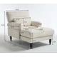 preview thumbnail 15 of 13, Modern Chaise Lounge,Upholstered Indoor Leisure Sofa Recliner,Chair Sleeper